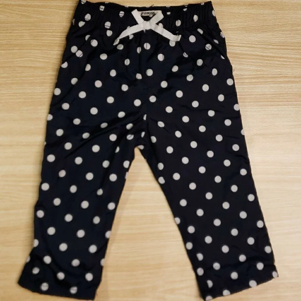 Osh Kosh B'gosh Toddler Navy Polka Dot Track Pants